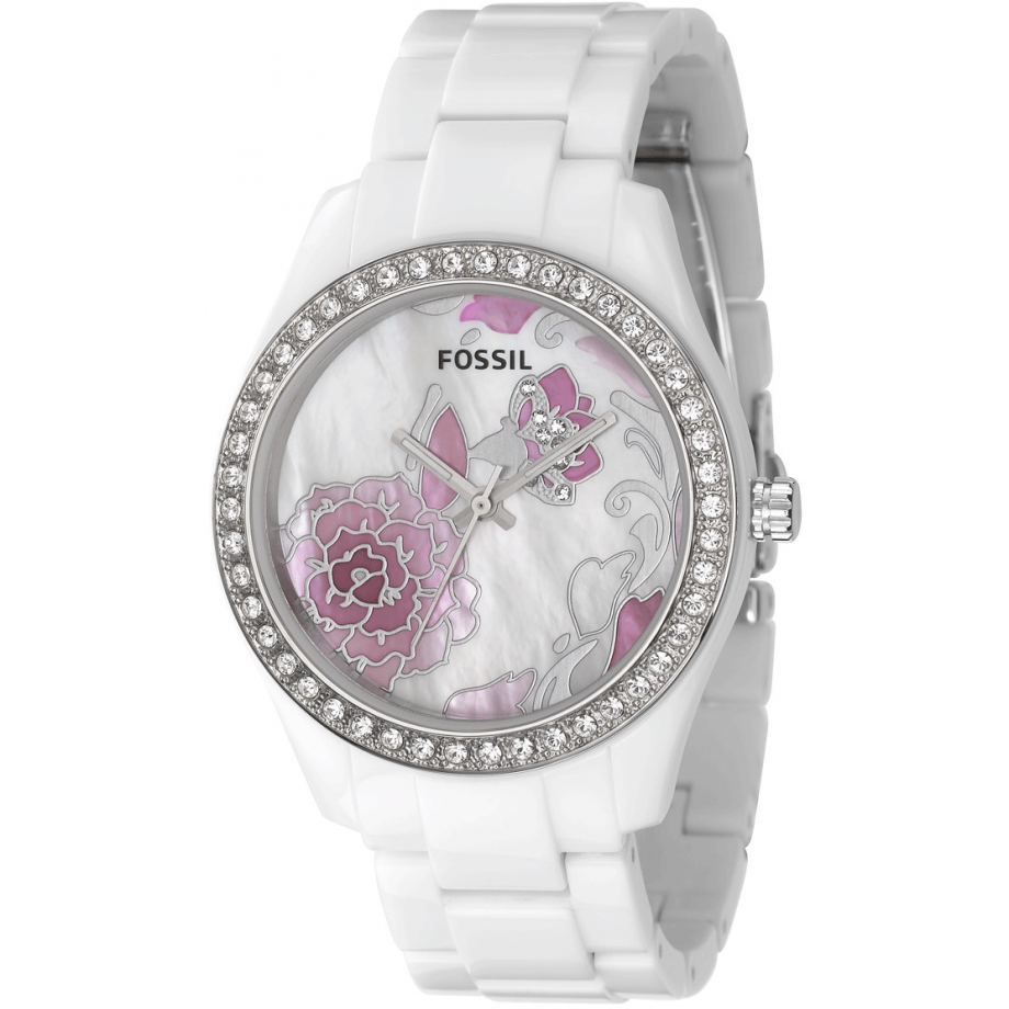 fossil flower watch